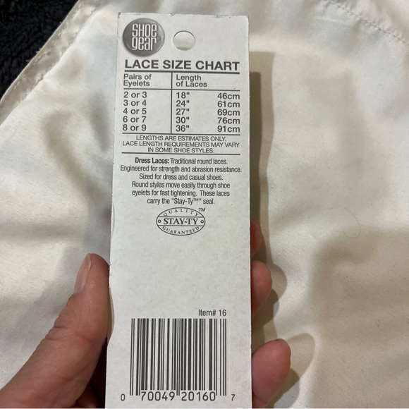 Shoe Year Black Round Dress Laces 2 Pair 
Each lace is 27” or 69 CM - Picture 4 of 4